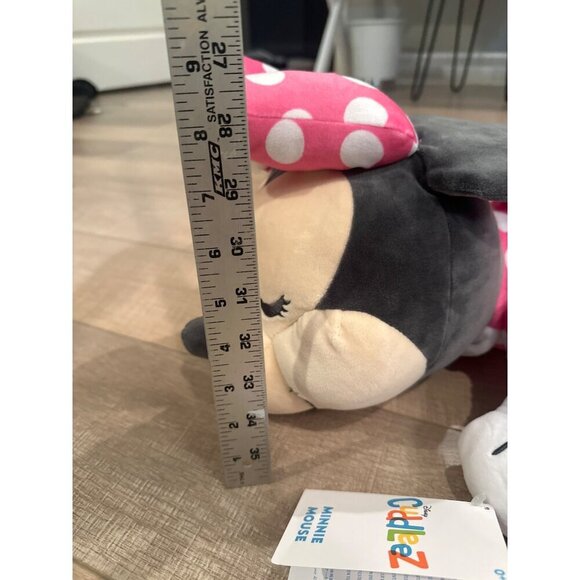 Disney Cuddleez Minnie Mouse Plush Toy In Pink Polka Dot Dress & Bow - Soft - Picture 7 of 9